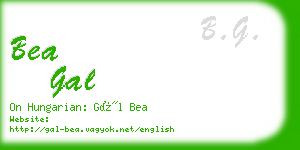 bea gal business card